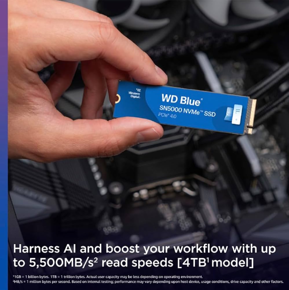 Amazon | WDS400T4B0E [WD Blue SN5000 NVMe SSD（4TB M.2(2280